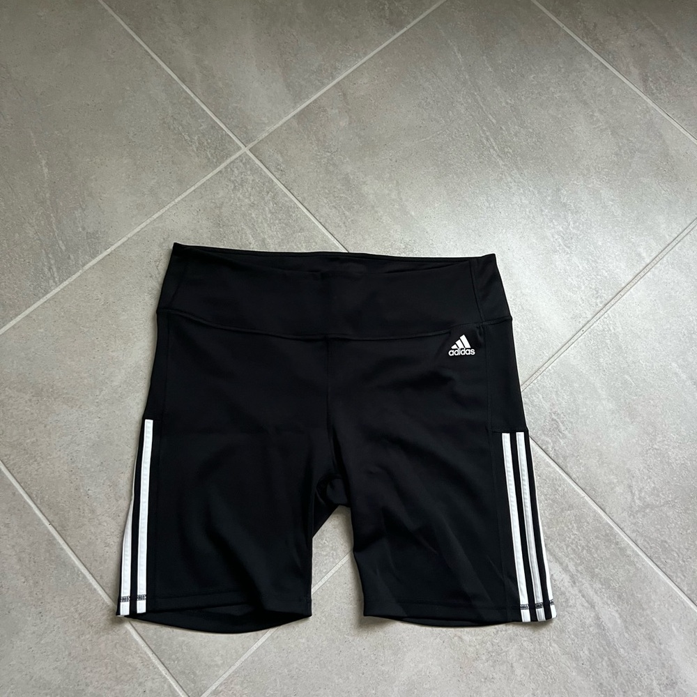 Adidas Black Athletic Compression Shorts